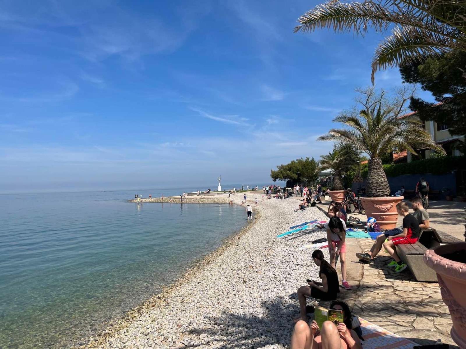 First Row To The Sea - Maremi Izola Apartment Terrace ภายนอก รูปภาพ